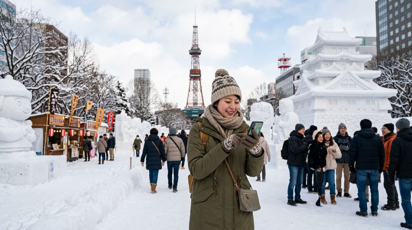 Guia do Festival de Neve de Sapporo: Dicas Essenciais para a Sua Viagem de Inverno com a OneTapSIM
