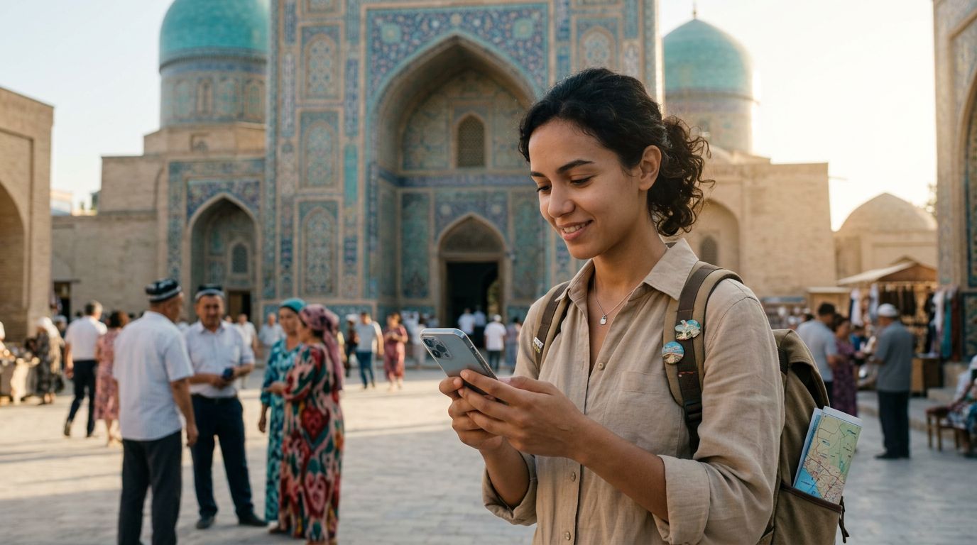 Configurazione Dual SIM per un viaggio in Uzbekistan: Guida completa di OneTapSIM