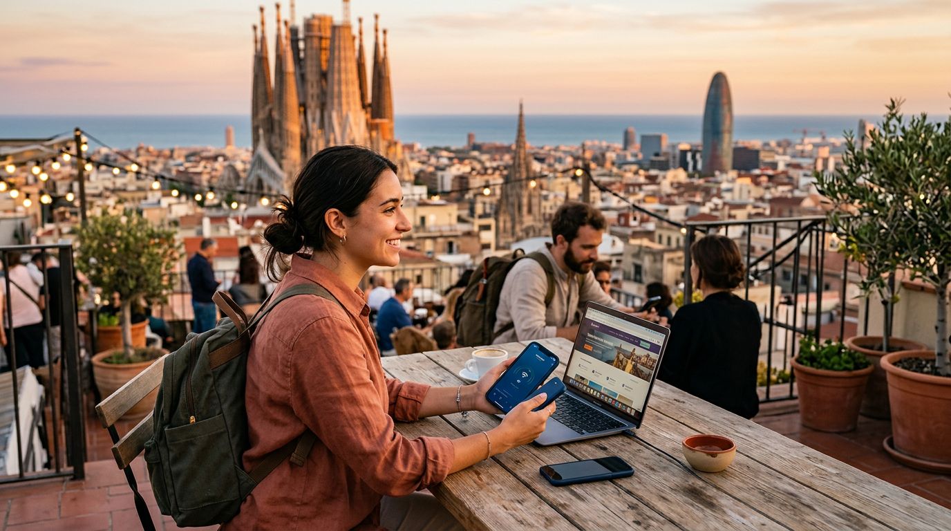 Hotspot Data Usage in Spain: A Guide for Travelers with OneTapSIM