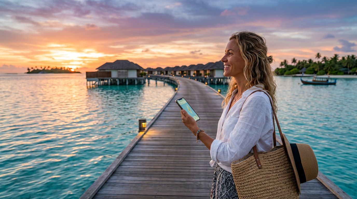 La migliore eSIM per viaggiare alle Maldive: resta connesso in paradiso
