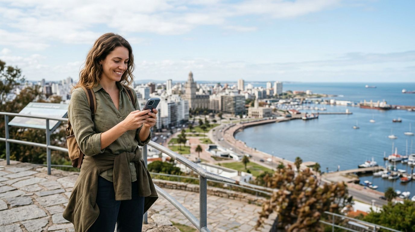O eSIM funciona no Uruguai? O seu guia de conectividade com a OneTapSIM