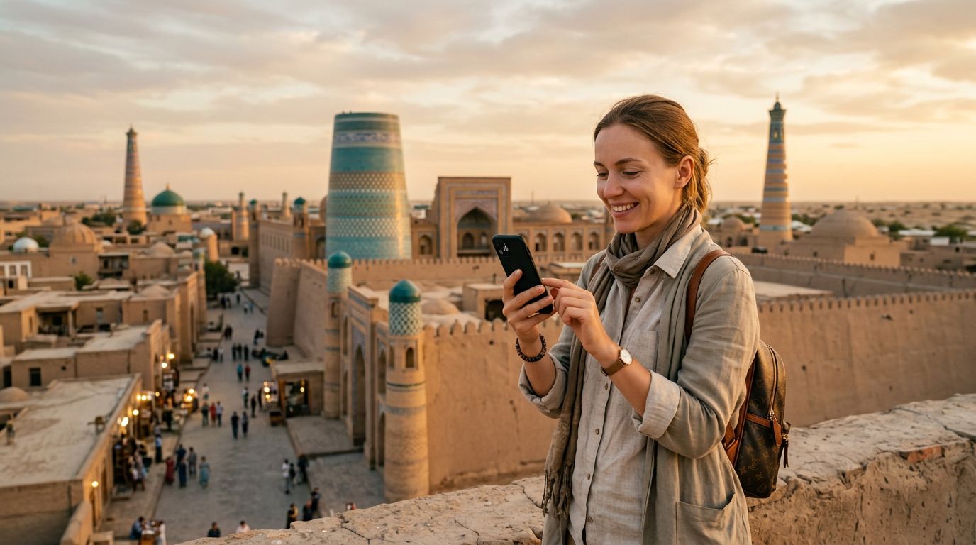 Roaming czy eSIM na wakacje w Uzbekistanie: co jest lepsze?