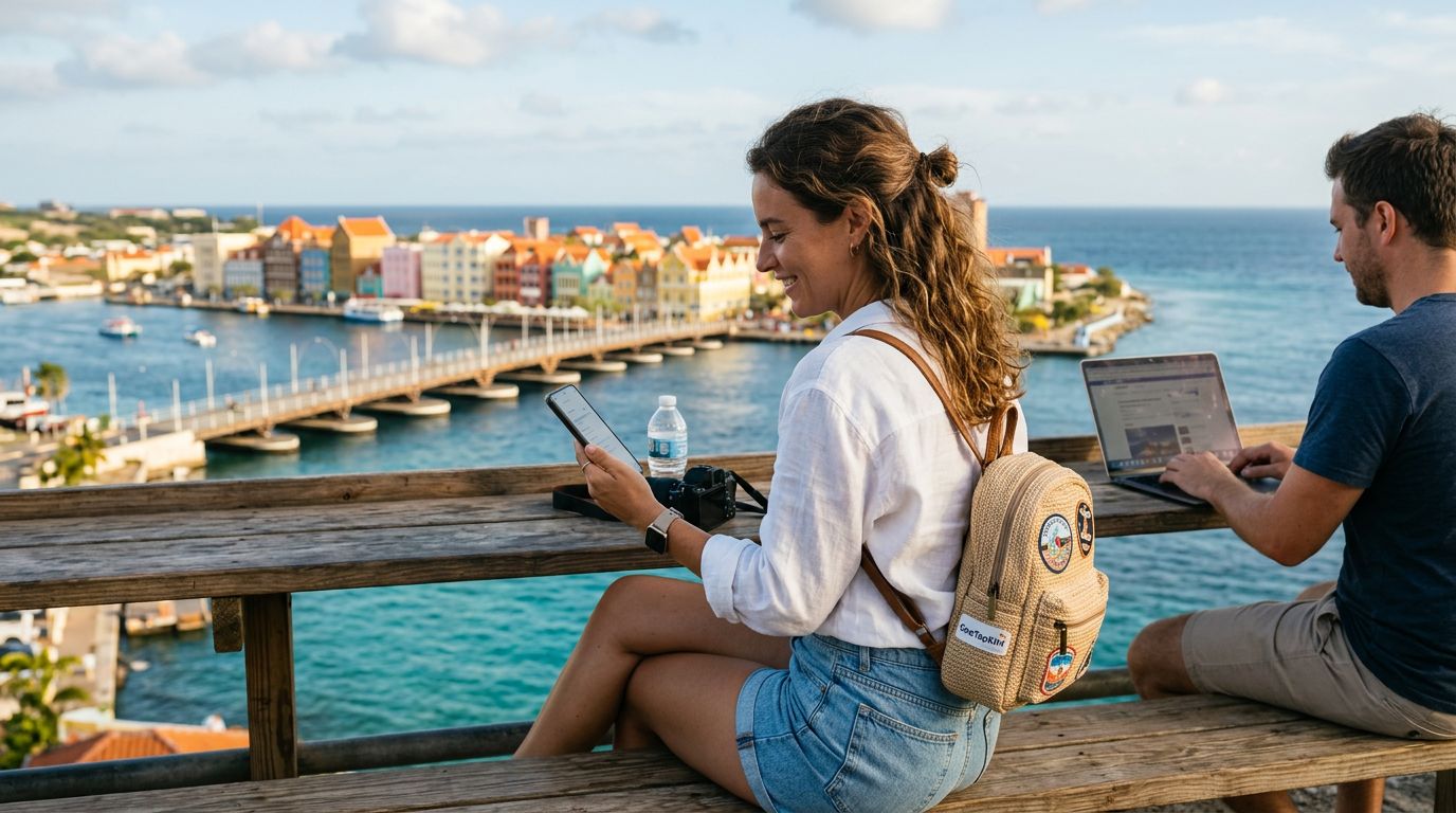 Como usar o Hotspot em Curaçau: Um guia para viajantes com a OneTapSIM