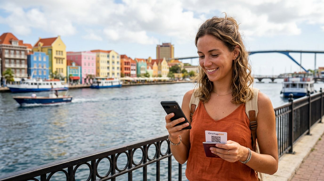 So aktivieren Sie Ihre Reise-eSIM in Curacao mit OneTapSIM