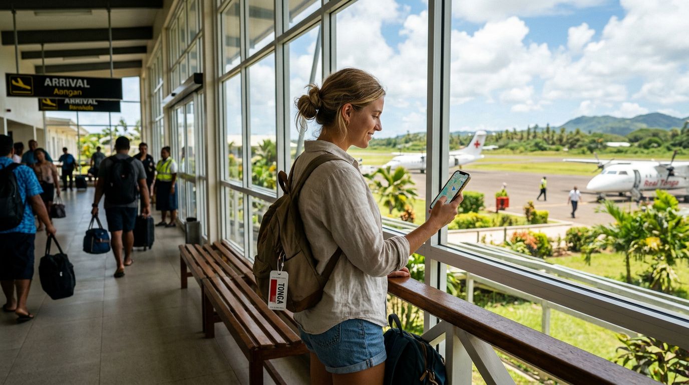 O eSIM funciona em Tonga? O seu guia de conectividade com a OneTapSIM